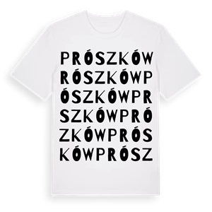 Prószków ordlek t-shirt – ekologisk bomull t-shirt från Pinshirt