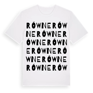 Równe ordlek t-shirt – ekologisk bomull t-shirt från Pinshirt