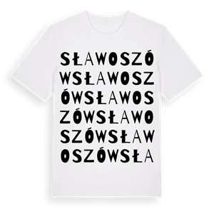 Sławoszów ordlek t-shirt – ekologisk bomull t-shirt från Pinshirt