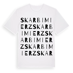 Skarbimierz ordlek t-shirt – ekologisk bomull t-shirt från Pinshirt