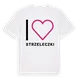 Jag älskar Strzeleczki t-shirt stort tryck