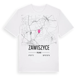 Zawiszyce karta t-shirt – ekologisk bomull t-shirt från Pinshirt