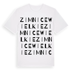 Zimnice Wielkie ordlek t-shirt – ekologisk bomull t-shirt från Pinshirt