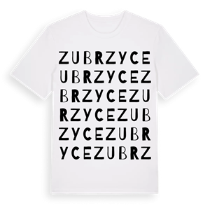Zubrzyce ordlek t-shirt – ekologisk bomull t-shirt från Pinshirt