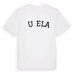 Żużela böjd t-shirt – ekologisk bomull t-shirt från Pinshirt