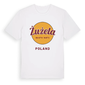 Żużela cirkel t-shirt – ekologisk bomull t-shirt från Pinshirt