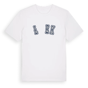 Łążek college t-shirt – ekologisk bomull t-shirt från Pinshirt