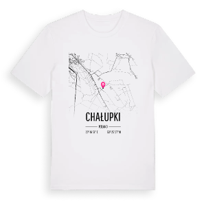 Chałupki karta t-shirt – ekologisk bomull t-shirt från Pinshirt