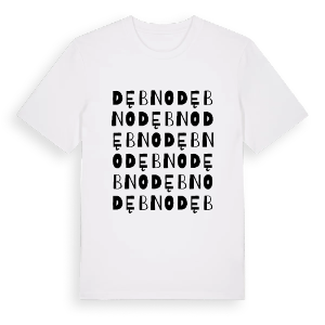 Dębno ordlek t-shirt – ekologisk bomull t-shirt från Pinshirt
