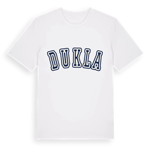 Dukla college t-shirt – ekologisk bomull t-shirt från Pinshirt