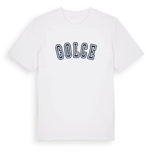 Golce college t-shirt – ekologisk bomull t-shirt från Pinshirt