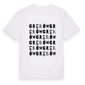 Grębów ordlek t-shirt – ekologisk bomull t-shirt från Pinshirt
