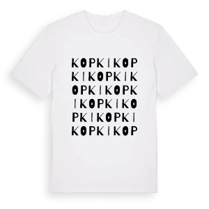 Kopki ordlek t-shirt – ekologisk bomull t-shirt från Pinshirt