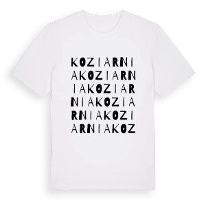 Koziarnia ordlek t-shirt – ekologisk bomull t-shirt från Pinshirt