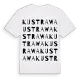 Kustrawa ordlek t-shirt