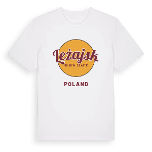Leżajsk cirkel t-shirt – ekologisk bomull t-shirt från Pinshirt
