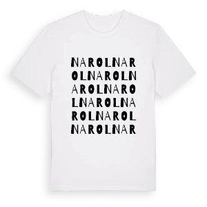 Narol ordlek t-shirt – ekologisk bomull t-shirt från Pinshirt