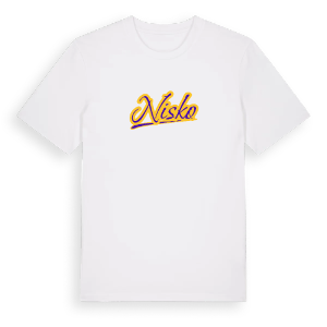 Nisko baseball t-shirt – ekologisk bomull t-shirt från Pinshirt
