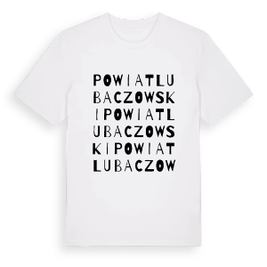 powiat lubaczowski ordlek t-shirt – ekologisk bomull t-shirt från Pinshirt
