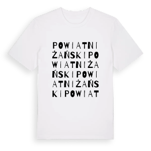 powiat niżański ordlek t-shirt – ekologisk bomull t-shirt från Pinshirt