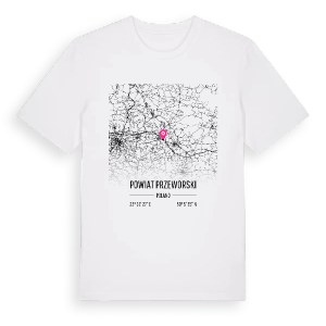 powiat przeworski karta t-shirt – ekologisk bomull t-shirt från Pinshirt