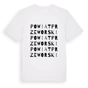 powiat przeworski ordlek t-shirt – ekologisk bomull t-shirt från Pinshirt