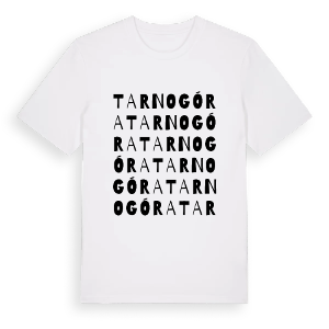 Tarnogóra ordlek t-shirt – ekologisk bomull t-shirt från Pinshirt