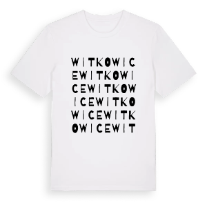 Witkowice ordlek t-shirt – ekologisk bomull t-shirt från Pinshirt