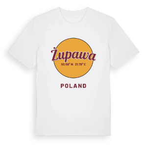 Żupawa cirkel t-shirt – ekologisk bomull t-shirt från Pinshirt
