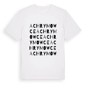 Achrymowce ordlek t-shirt – ekologisk bomull t-shirt från Pinshirt