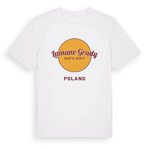 Łamane Grądy cirkel t-shirt – ekologisk bomull t-shirt från Pinshirt