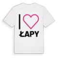 Jag älskar Łapy t-shirt stort tryck