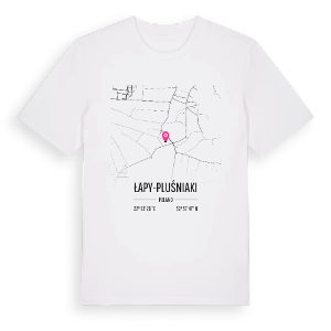 Łapy-Pluśniaki karta t-shirt – ekologisk bomull t-shirt från Pinshirt