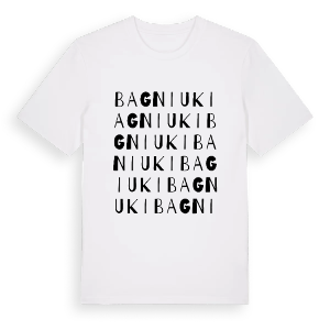 Bagniuki ordlek t-shirt – ekologisk bomull t-shirt från Pinshirt