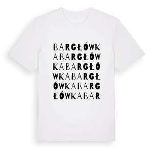 Bargłówka ordlek t-shirt – ekologisk bomull t-shirt från Pinshirt