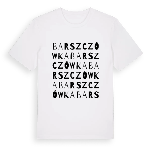 Barszczówka ordlek t-shirt – ekologisk bomull t-shirt från Pinshirt