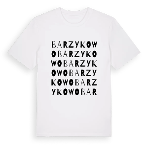Barzykowo ordlek t-shirt – ekologisk bomull t-shirt från Pinshirt