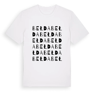 Bełda ordlek t-shirt – ekologisk bomull t-shirt från Pinshirt