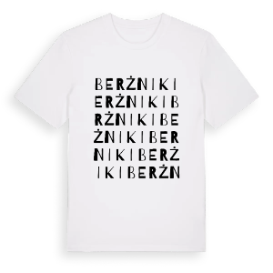 Berżniki ordlek t-shirt – ekologisk bomull t-shirt från Pinshirt