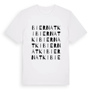 Biernatki ordlek t-shirt – ekologisk bomull t-shirt från Pinshirt