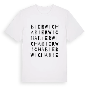 Bierwicha ordlek t-shirt – ekologisk bomull t-shirt från Pinshirt