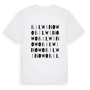 Bilwinowo ordlek t-shirt – ekologisk bomull t-shirt från Pinshirt