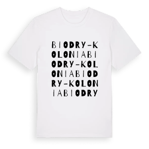 Biodry-Kolonia ordlek t-shirt – ekologisk bomull t-shirt från Pinshirt