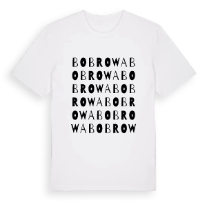 Bobrowa ordlek t-shirt – ekologisk bomull t-shirt från Pinshirt
