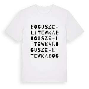Bogusze-Litewka ordlek t-shirt – ekologisk bomull t-shirt från Pinshirt