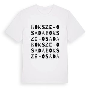 Boksze-Osada ordlek t-shirt – ekologisk bomull t-shirt från Pinshirt