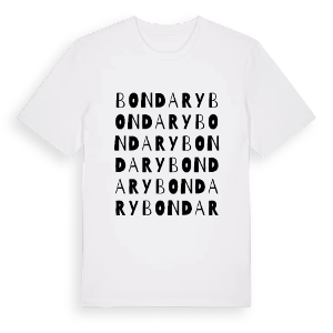 Bondary ordlek t-shirt – ekologisk bomull t-shirt från Pinshirt