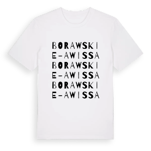 Borawskie-Awissa ordlek t-shirt – ekologisk bomull t-shirt från Pinshirt