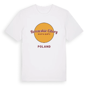 Borowskie Cibory cirkel t-shirt – ekologisk bomull t-shirt från Pinshirt