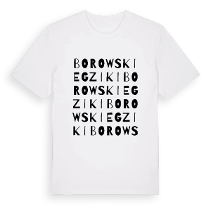 Borowskie Gziki ordlek t-shirt – ekologisk bomull t-shirt från Pinshirt